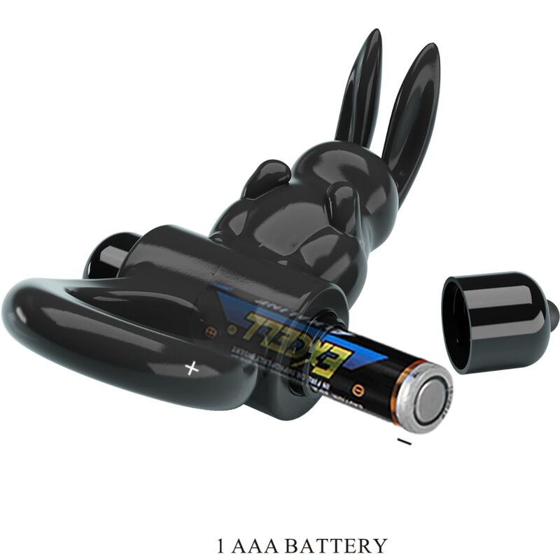 PRETTY LOVE - ANNEAU VIBRATEUR EXCITANT RABBIT 10 VIBRATIONS NOIR PRETTY LOVE PARTY UP