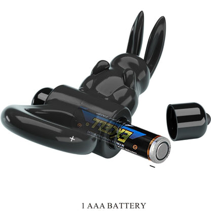 PRETTY LOVE - ANNEAU VIBRATEUR EXCITANT RABBIT 10 VIBRATIONS NOIR PRETTY LOVE PARTY UP