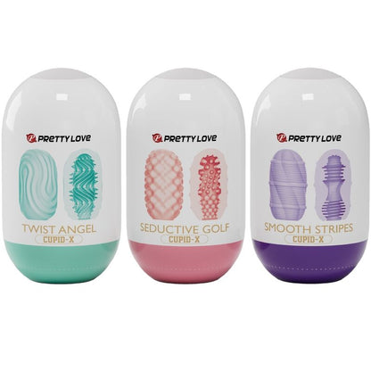PRETTY LOVE - CUPID X 18 MASTURBATEURS POUR HOMMES DIFFÉRENTES TEXTURES PRETTY LOVE