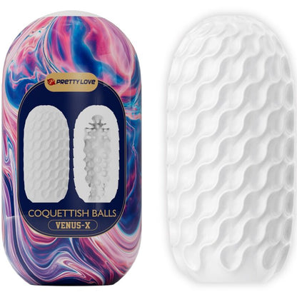PRETTY LOVE - COQUETTISH BALLS MASTURBATEUR HOMME EN SILICONE BLANC PRETTY LOVE