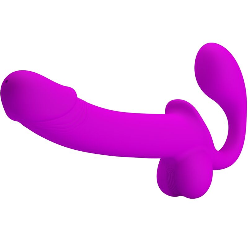 PRETTY LOVE - STIMULATEUR DOUBLE STRAP-ON KELPIE VIOLET PRETTY LOVE