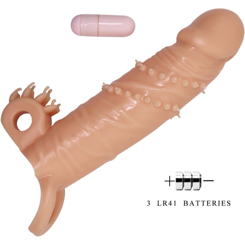 PRETTY LOVE - CONNOR MANCHON DE PÉNIS + STIMULATEUR DE CLITORIS CHAIR PRETTY LOVE