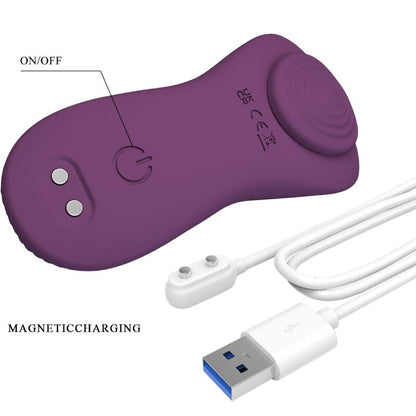 PRETTY LOVE - MANE LAY ON MASSEUR DE CLITORIS 10 VIBRATIONS TÉLÉCOMMANDE VIOLET PRETTY LOVE