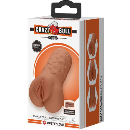CRAZY BULL - DESSIN DE VAGIN ET D'ANUS ÉCARLATE AVEC CHAIR DE FLEURS CRAZY BULL