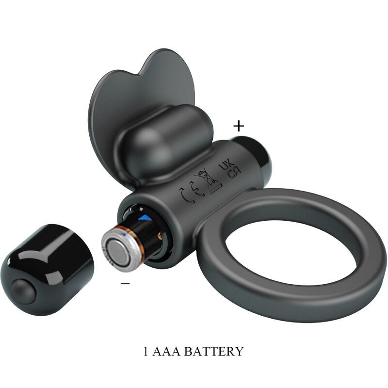 PRETTY LOVE - BAGUE VIBRANTE DEBONAIRE LAPIN 10 VIBRATIONS NOIRE PRETTY LOVE