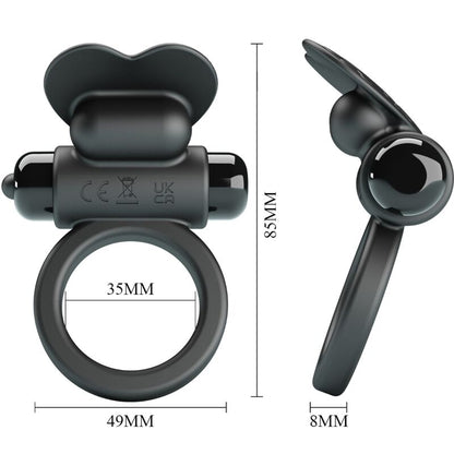 PRETTY LOVE - BAGUE VIBRANTE DEBONAIRE LAPIN 10 VIBRATIONS NOIRE PRETTY LOVE