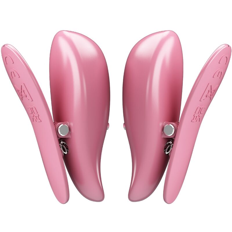 PRETTY LOVE - PINCES À TÉTONS CAILEY 10 VIBRATIONS TÉLÉCOMMANDE ROSE PRETTY LOVE