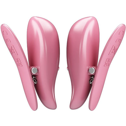 PRETTY LOVE - PINCES À TÉTONS CAILEY 10 VIBRATIONS TÉLÉCOMMANDE ROSE PRETTY LOVE