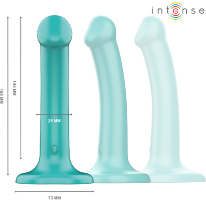 INTENSE - KATIE VIBRATEUR AVEC VENTOUSE 10 VIBRATIONS TÉLÉCOMMANDE BLEUE INTENSE FUN TOYS