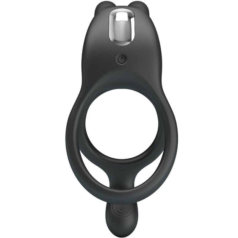 PRETTY LOVE - SETH DOUBLE ANNEAU VIBRANT LAPIN 7 VIBRATIONS NOIR PRETTY LOVE