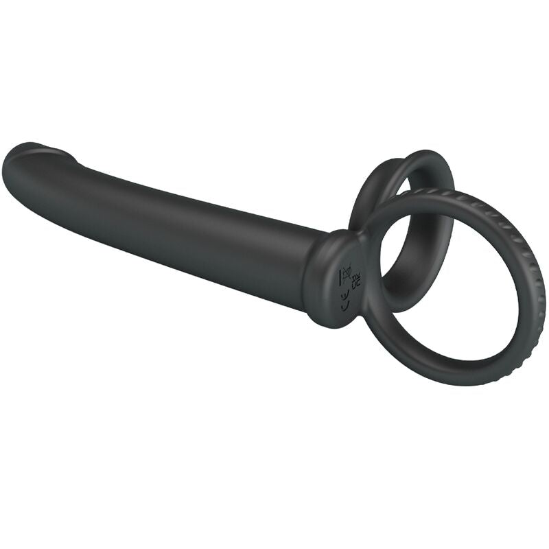 PRETTY LOVE - DILLION DOUBLE PÉNÉTRATION DOUBLE ANNEAU PÉNAL NOIR PRETTY LOVE PARTY UP