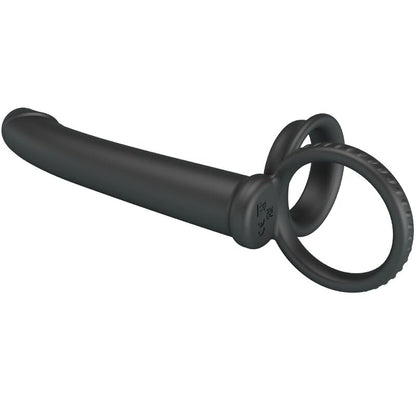 PRETTY LOVE - DILLION DOUBLE PÉNÉTRATION DOUBLE ANNEAU PÉNAL NOIR PRETTY LOVE PARTY UP