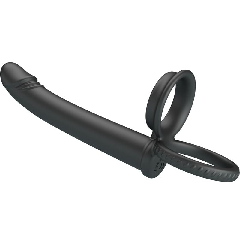 PRETTY LOVE - DILLION DOUBLE PÉNÉTRATION DOUBLE ANNEAU PÉNAL NOIR PRETTY LOVE PARTY UP