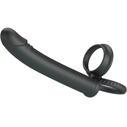 PRETTY LOVE - DILLION DOUBLE PÉNÉTRATION DOUBLE ANNEAU PÉNAL NOIR PRETTY LOVE PARTY UP