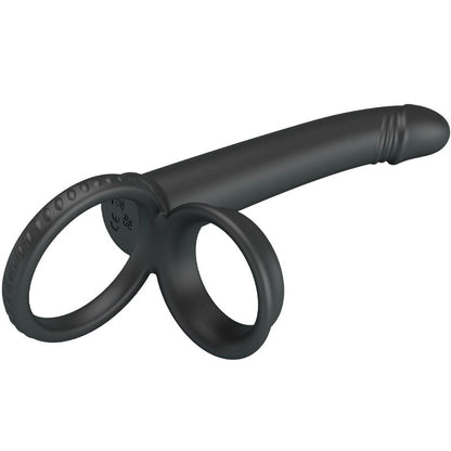 PRETTY LOVE - DILLION DOUBLE PÉNÉTRATION DOUBLE ANNEAU PÉNAL NOIR PRETTY LOVE PARTY UP