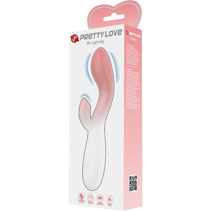 PRETTY LOVE - VIBRATEUR POINT G LUMINEUX + STIMULATEUR DE CLITORIS 30 VIBRATIONS ROSE PRETTY LOVE