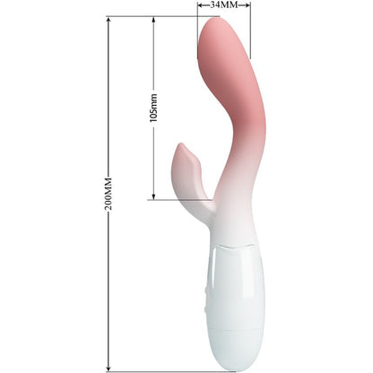 PRETTY LOVE - VIBRATEUR POINT G LUMINEUX + STIMULATEUR DE CLITORIS 30 VIBRATIONS ROSE PRETTY LOVE