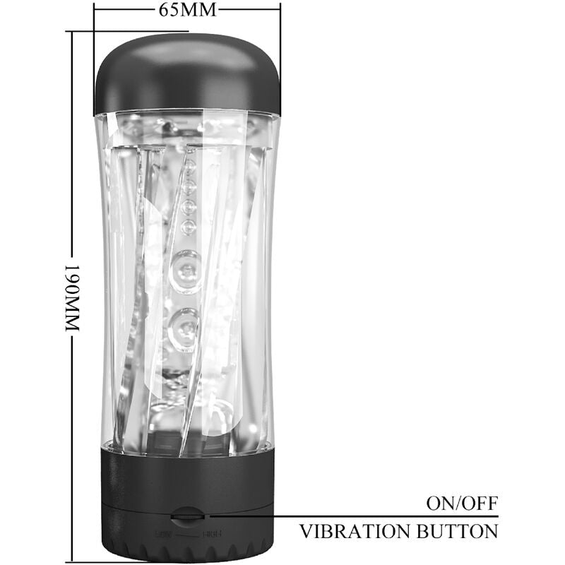 PRETTY LOVE - MASTURBATEUR HOMME TAMARA VIBRATEUR MULTI-VITESSES NOIR PRETTY LOVE