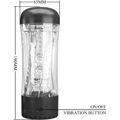 PRETTY LOVE - MASTURBATEUR HOMME TAMARA VIBRATEUR MULTI-VITESSES NOIR PRETTY LOVE