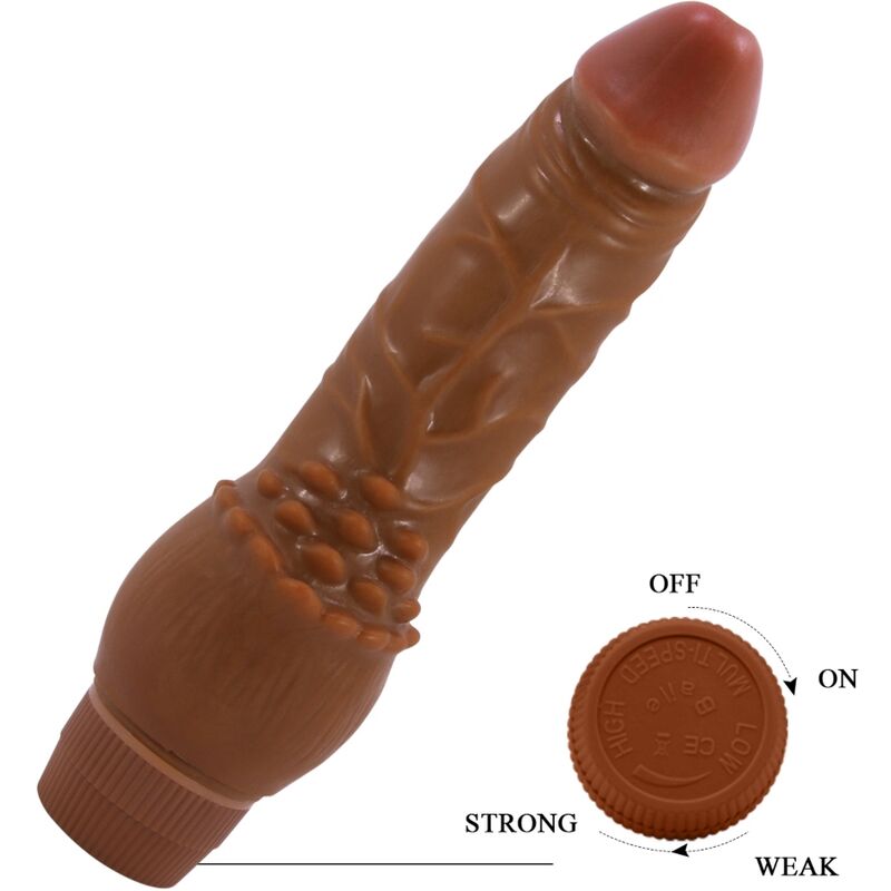 BAILE - VIBRATEUR RÉALISTE BARBARA 19,5 CM MULÂTRE BAILE