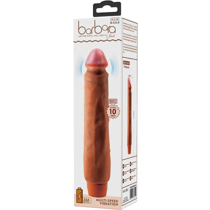 BAILE - JACK VIBRATEUR RÉALISTE 26 CM MULÂTRE BAILE