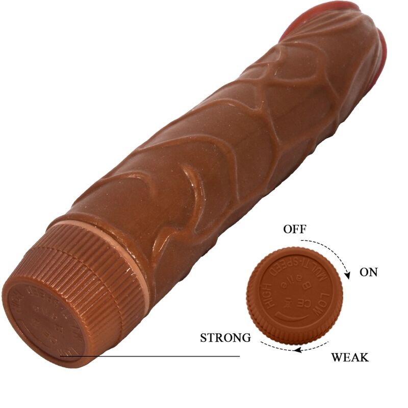 BAILE - VIBRATEUR RÉALISTE BOB 22,5 CM MULÂTRE BAILE