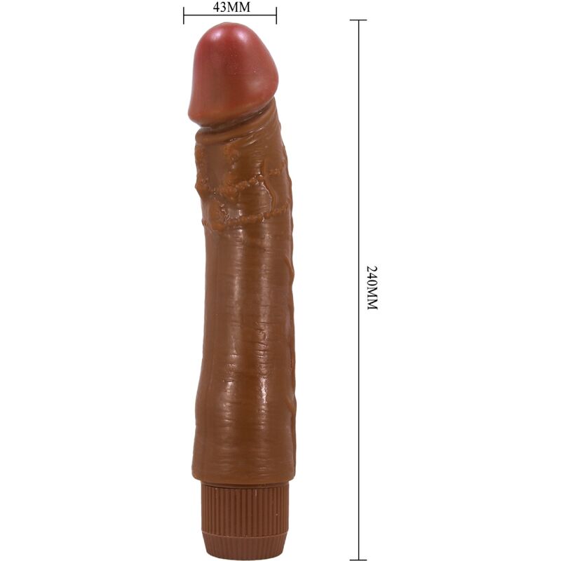 BAILE - VIBRATEUR RÉALISTE DYBBUK 24 CM MULÂTRE BAILE