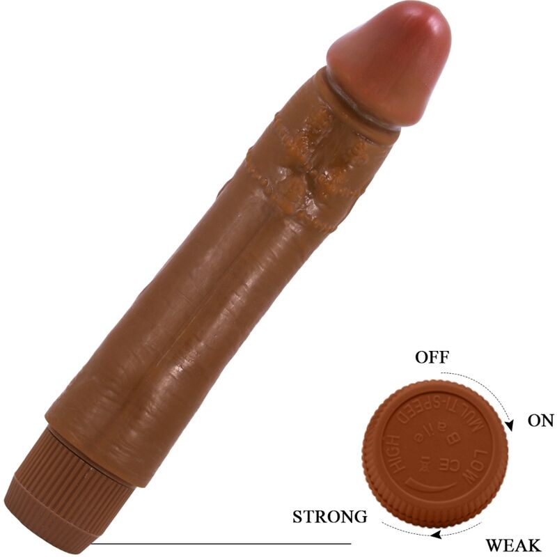 BAILE - VIBRATEUR RÉALISTE DYBBUK 24 CM MULÂTRE BAILE