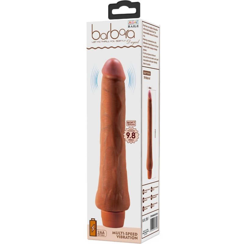 BAILE - VIBRATEUR RÉALISTE DRYADE 25 CM MULÂTRE BAILE