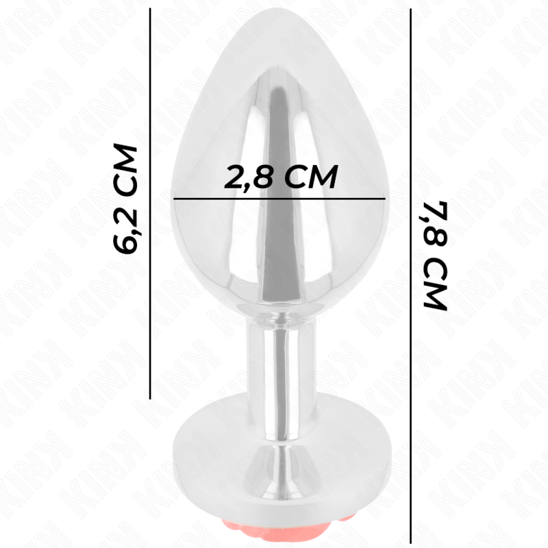 KINK - PLUG ANAL ROSE ROUGE TAILLE S KINK PLEASURE PLUGS