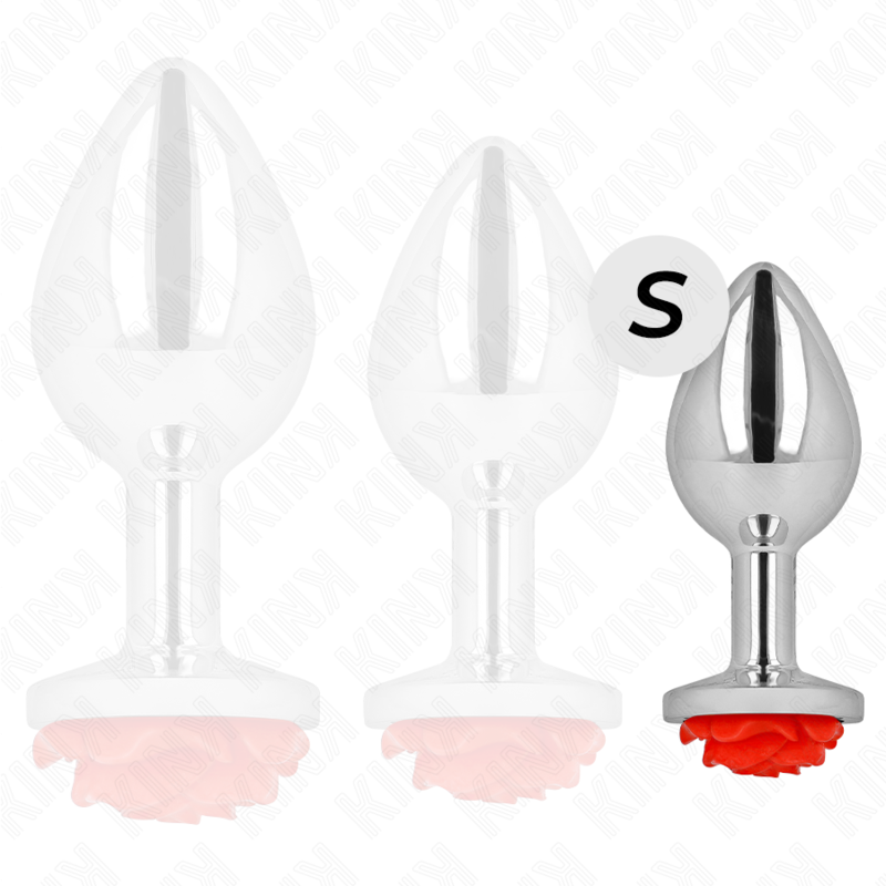 KINK - PLUG ANAL ROSE ROUGE TAILLE S KINK PLEASURE PLUGS