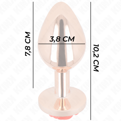 KINK - PLUG ANAL OR ROSE AVEC ROSE ROUGE L KINK PLEASURE PLUGS