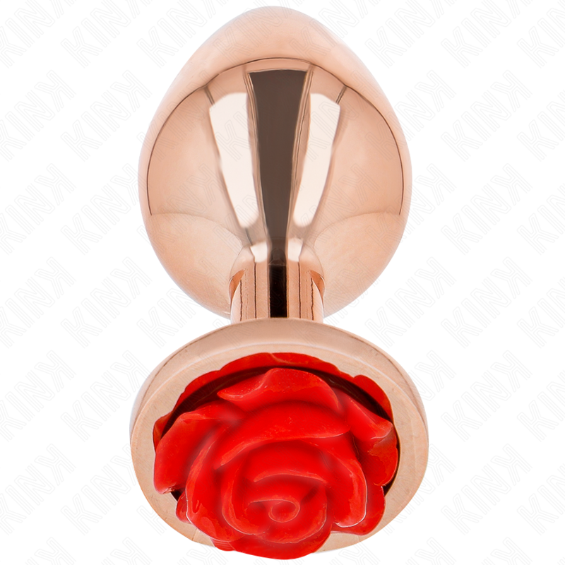 KINK - PLUG ANAL OR ROSE AVEC ROSE ROUGE M KINK PLEASURE PLUGS