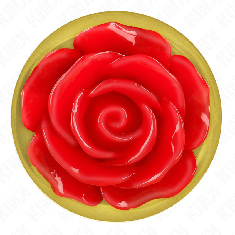 KINK - PLUG ANAL OR ROSE ROUGE TAILLE L KINK PLEASURE PLUGS