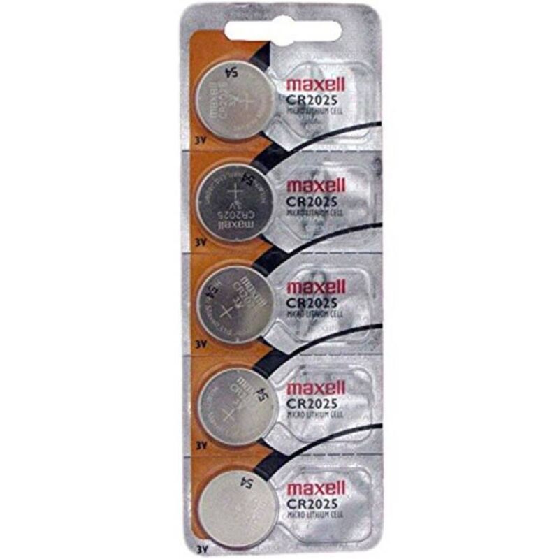 MAXELL - PILE BOUTON AU LITHIUM CR2025 3V BLISTER*5 MAXELL
