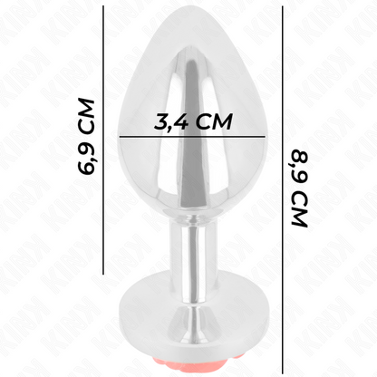 KINK - PLUG ANAL ROSE ROUGE TAILLE M KINK PLEASURE PLUGS