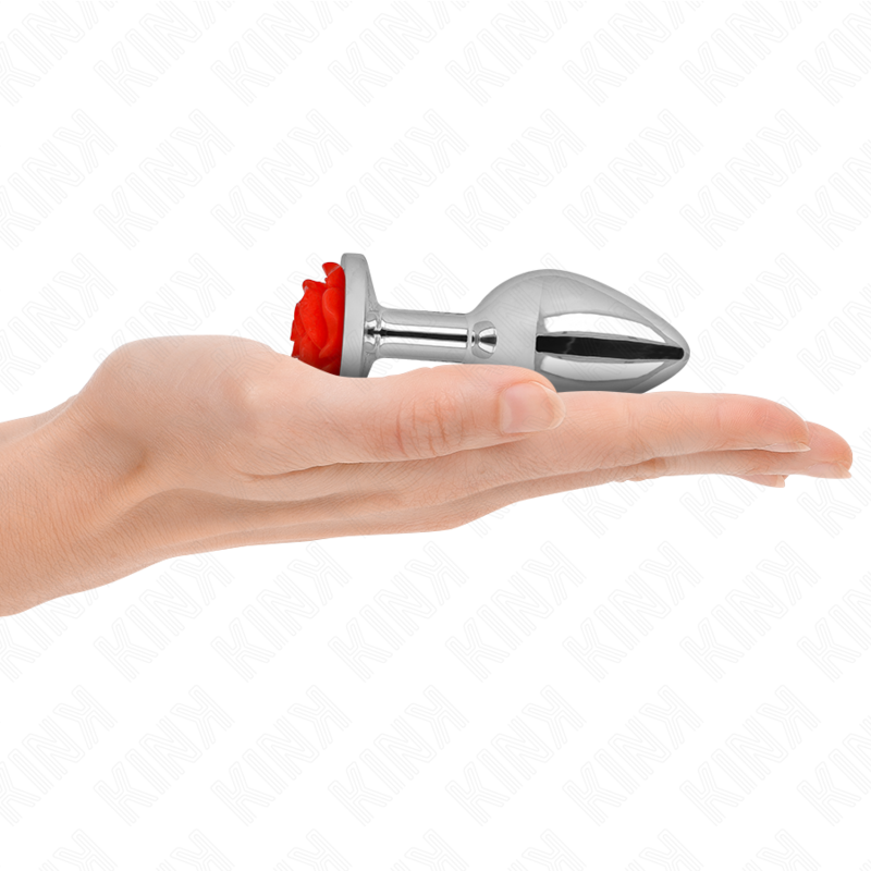 KINK - PLUG ANAL ROSE ROUGE TAILLE M KINK PLEASURE PLUGS