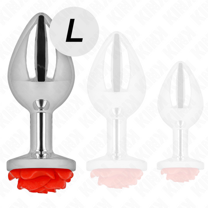KINK - PLUG ANAL ROSE ROUGE TAILLE L KINK PLEASURE PLUGS