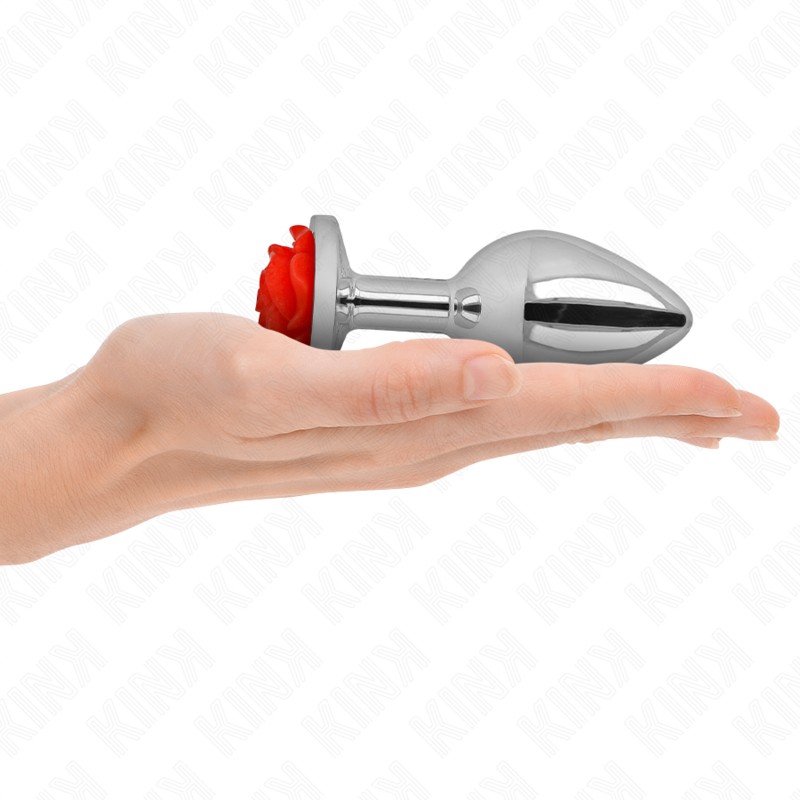 KINK - PLUG ANAL ROSE ROUGE TAILLE L KINK PLEASURE PLUGS