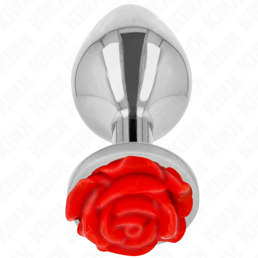 KINK - PLUG ANAL ROSE ROUGE TAILLE L KINK PLEASURE PLUGS