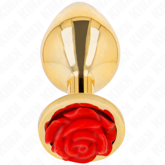 KINK - PLUG ANAL OR ROSE ROUGE TAILLE M KINK PLEASURE PLUGS