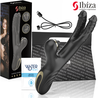 IBIZA - DOUBLE VIBRATEUR TWO DRAGONS NOIR IBIZA TECHNOLOGY