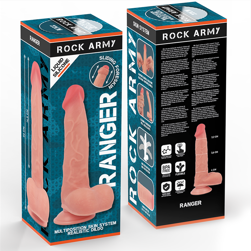 ROCKARMY - RANGER EN SILICONE LIQUIDE 22 CM -O- 3,6 CM ROCK ARMY