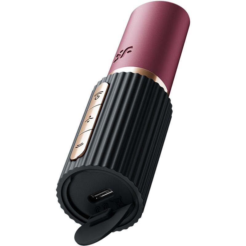 SATISFYER - STIMULATEUR DE CLITORIS PRO 2 KISS WAVE GRENAT / NOIR SATISFYER AIR PULSE