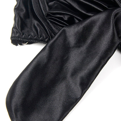 SUBBLIME - 955199 ENSEMBLE SOUTIEN-GORGE AVEC NŒUD NOIR RÉGLABLE S/M SUBBLIME SETS