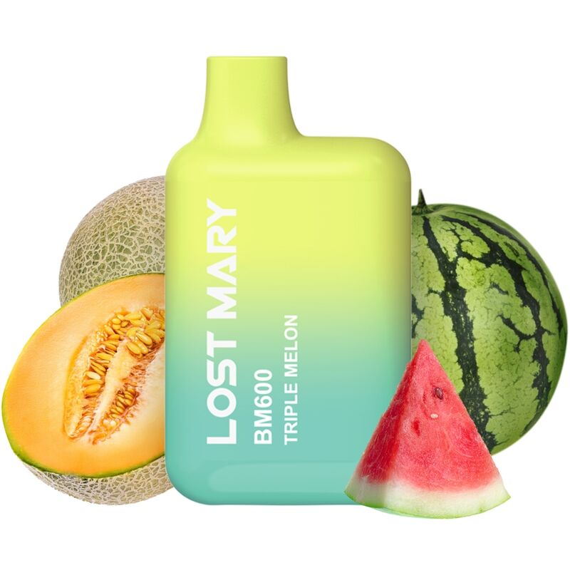 LOST MARY - BM600 VAPER NICOTINE 2% JETABLE TRIPLE MELON LOST MARY