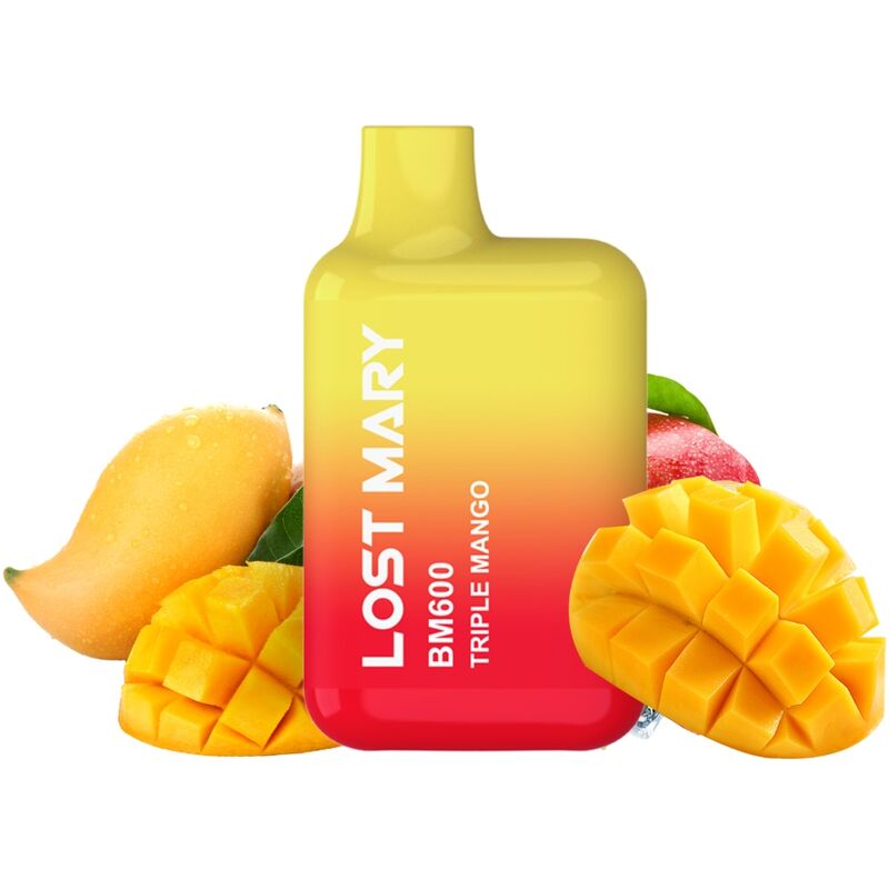 LOST MARY - BM600 VAPER NICOTINE 2% JETABLE TRIPLE MANGUE LOST MARY