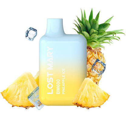 LOST MARY - BM600 VAPER NICOTINE 2% JETABLE ANANAS GLACE LOST MARY