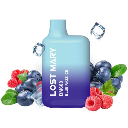 LOST MARY - BM600 VAPER NICOTINE 2% JETABLE BLUE RAZZ ICE LOST MARY