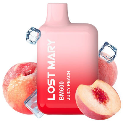 LOST MARY - BM600 VAPER NICOTINE 2% JETABLE PÊCHE JUCY LOST MARY